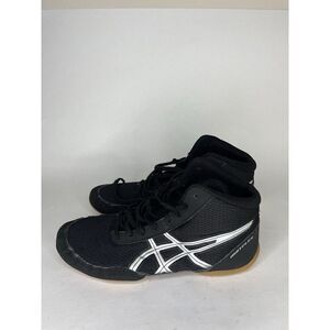 Asics Black Synthetic Lace Up Athletic Wrestling Shoes Women Sz 36EU/5M US